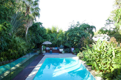 This is an example of a tropical pool in Sydney.
