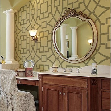 Tea House Trellis Allover Stencil