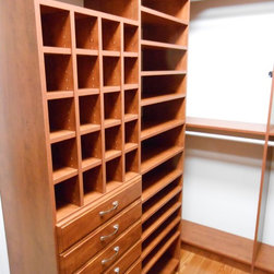Light Cherry Walk-in; Falls Church, VA - Shoe Storage