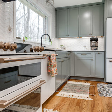 Fairfax Station, VA Transitional Grey Kitchen Remodel
