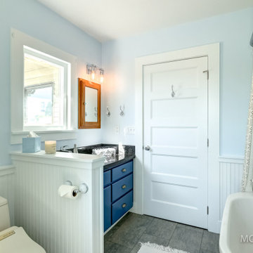 Classic Farmhouse Bathroom & Laundry Room