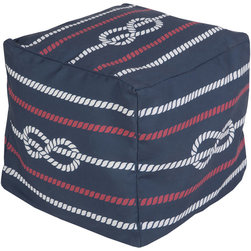 Surya Poufs- (POUF-273) - Floor Pillows And Poufs