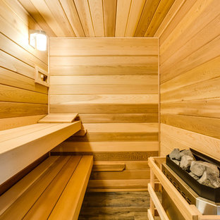 シカゴの中サイズのトランジショナルスタイルのおしゃれなプールの写真