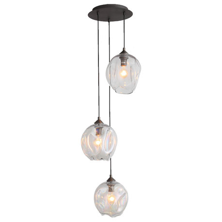 Avenue Lighting Hf8143-Dbz-Cl Sonoma Ave. 3-Light 3 Light Pendant Cluster