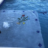 Tall Seaweed & Tropical Fish Ceramic Swimming Pool Mosaic 24"x18"