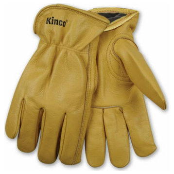 Kinco 98RL-XL Men's Lined Full Grain Cowhide Leather Glove, Extra Large, Golden