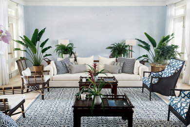 Dining room - coastal dining room idea