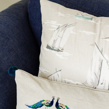 Garden inspired scandi style sitting room