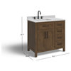 The Oswald Bathroom Vanity, Almond Latte, 36", Single Sink, Freestanding