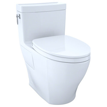 Toto Aimes WASHLET+ 1P Elong 1.28GPF UHt Toilet, CEFIONTECT CW MS626124CEFG#01