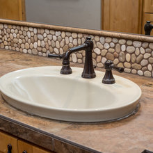 bathroom tile vanity