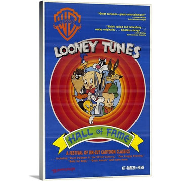 "Looney Tunes: Hall of Fame (1991)" Wrapped Canvas Art Print, 32"x48"x1.5"