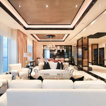 Brickell Key Penthouse - Main Living Floor Crestron Lighting & AV