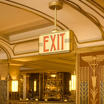 Holywood Deco Exit Sign