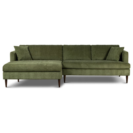 Poly and Bark Lucerne Sectional With Extra-Wide Chaise, Left-Facing