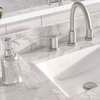 Arcadia Bath Vanity, White, 60", Brushed Nickel Hardware, Double Sink, Freestanding