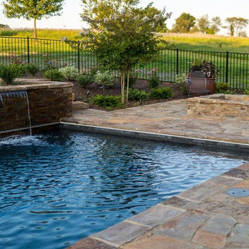 Custom Pool with Waterfall