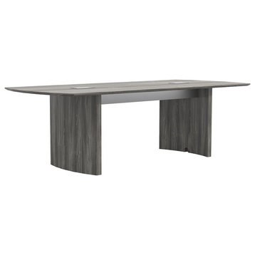 Safco Medina 8' Conference Table in Gray Steel
