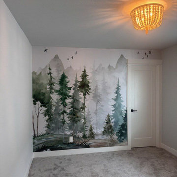 Wallpaper installation Living Room in Dallas