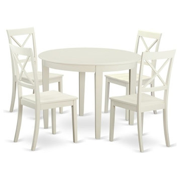5-Piecekitchen Nook Dining Set For 4, Table And 4 Kitchen Chairs