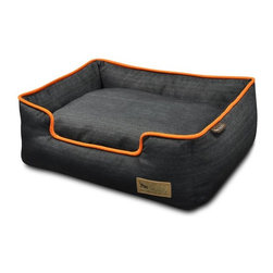 Lounge Urban Denim Medieval Blue/Mandarin Pet Bed - Dog Beds