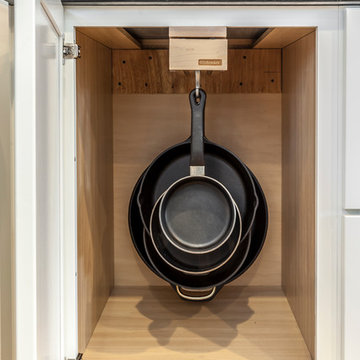White Shaker Kitchen with soapstone countertops