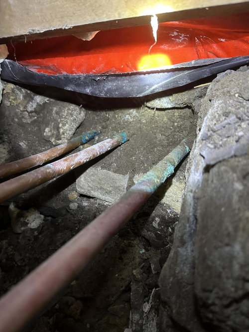 Copper pipes under concrete slab Houzz AU
