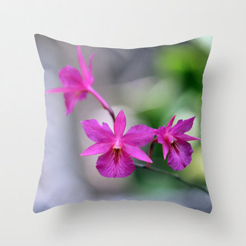 Pink Orchid Pillow Cover, 16x16