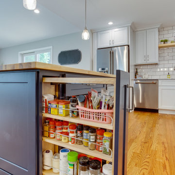 Transitional Two-Finish Kitchen Design Annapolis, MD