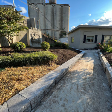 Quarry Main Office Entrance - Retaining Wall