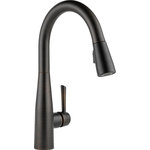 Delta - Delta Essa Single Handle Pull-Down Kitchen Faucet, Venetian Bronze, 9113-RB-DST - Delta MagnaTite Docking uses a powerful integrated magnet to pull your faucet spray wand precisely into place and hold it there so it stays docked when not in use. Delta faucets with DIAMOND Seal Technology perform like new for life with a patented design which reduces leak points, is less hassle to install and lasts twice as long as the industry standard*. Kitchen faucets with Touch-Clean  Spray Holes  allow you to easily wipe away calcium and lime build-up with the touch of a finger. You can install with confidence, knowing that Delta faucets are backed by our Lifetime Limited Warranty.  *Industry standard is based on ASME A112.18.1 of 500,000 cycles.