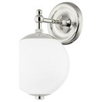 Hudson Valley Lighting - Hudson Valley Lighting MDS702-PN Sphere No.1 - 1 Light Wall Sconce - Designed by Mark D. Sikes