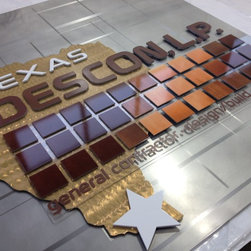 Custom Logo Signs - Texas Descon General Contractor Sign - Products