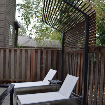 Cantilevered Hardwood Awning