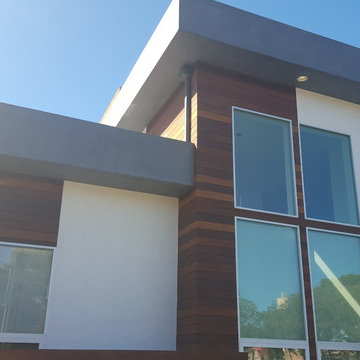 24 Gauge Steel, Collector Box and Downspout on Matching Wall Panels.