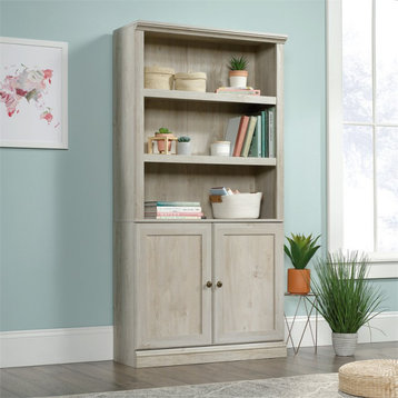 Sauder Engineered Wood 3-Shelf Bookcase in Chalked Chestnut Finish