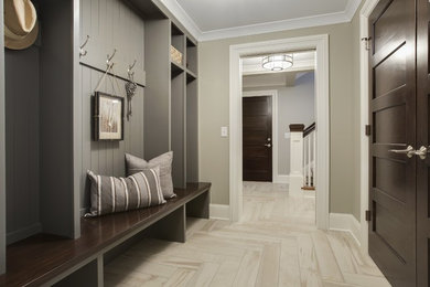 Inspiration for a timeless entryway remodel in Minneapolis
