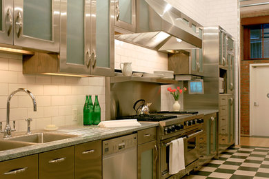 Kitchen - contemporary kitchen idea in New York