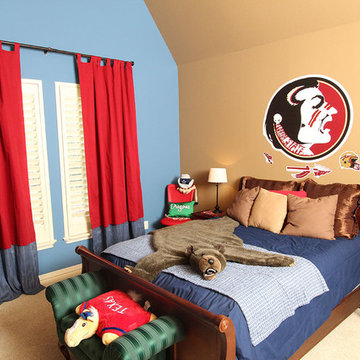 Sports theme boys room