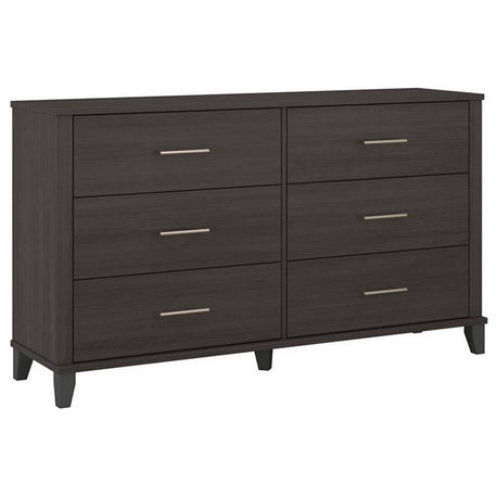 Pemberly Row 6 Drawer Dresser in Storm Gray - Engineered Wood