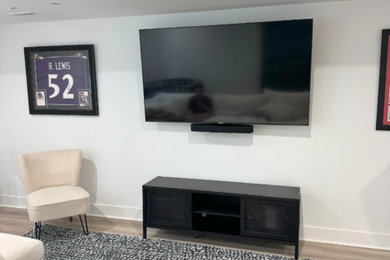 Inspiration for a contemporary family room remodel in Baltimore