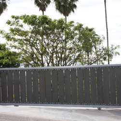 Contemporary Driveway Gate - Los Angeles, CA - Home Fencing And Gates