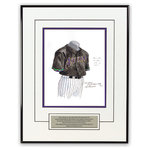 Heritage Sports Art - Original Art of the MLB 2002 Arizona Diamondbacks Uniform - This beautifully framed piece features an original piece of watercolor artwork glass-framed in a timeless thin black metal frame with a double mat. The outer dimensions of the framed piece are approximately 13.5" wide x 17.5" high, although the exact size will vary according to the size of the original piece of art. At the core of the framed piece is the actual piece of original artwork as painted by the artist on textured 100% rag, water-marked watercolor paper. In many cases the original artwork has handwritten notes in pencil from the artist. Simply put, this is beautiful, one-of-a-kind artwork. The outer mat is a clean white, textured acid-free mat with an inset decorative black v-groove, while the inner mat is a complimentary colored acid-free mat reflecting one of the team's primary colors. The image of this framed piece shows the mat color that we use (Purple). Beneath the artwork is a silver plate with black text describing the original artwork. The text for this piece will read: This original, one-of-a-kind watercolor painting of the 2002 Arizona Diamondbacks uniform is the original artwork that was used in the creation of thousands of Arizona Diamondbacks products that have been sold across North America. This original piece of art was painted by artist Nola McConnan for Maple Leaf Productions Ltd. The piece is framed with an extremely high quality framing glass. We have used this glass style for many years with excellent results. We package every piece very carefully in a double layer of bubble wrap and a rigid double-wall cardboard package to avoid breakage at any point during the shipping process, but if damage does occur, we will gladly repair, replace or refund. Please note that all of our products come with a 90 day 100% satisfaction guarantee. If you have any questions, at any time, about the actual artwork or about any of the artist's handwritten notes on the artwork, I would love to tell you about them. After placing your order, please click the "Contact Seller" button to message me and I will tell you everything I can about your original piece of art. The artists and I spent well over ten years of our lives creating these pieces of original artwork, and in many cases there are stories I can tell you about your actual piece of artwork that might add an extra element of interest in your one-of-a-kind purchase. Please note that all reproduction rights for this original work are retained in perpetuity by Major League Baseball unless specifically stated otherwise in writing by MLB. For further information, please contact Heritage Sports Art at questions@heritagesportsart.com .