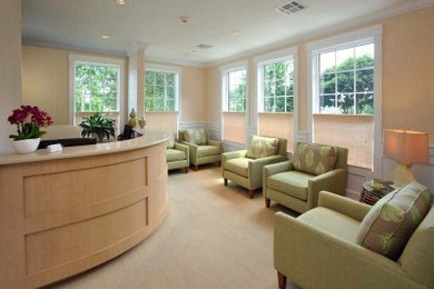 Foyer - mid-sized transitional foyer idea in New York