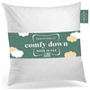 ComfyDown 95% Feather 5% Down Square Decorative Pillow Insert, 18"x18"