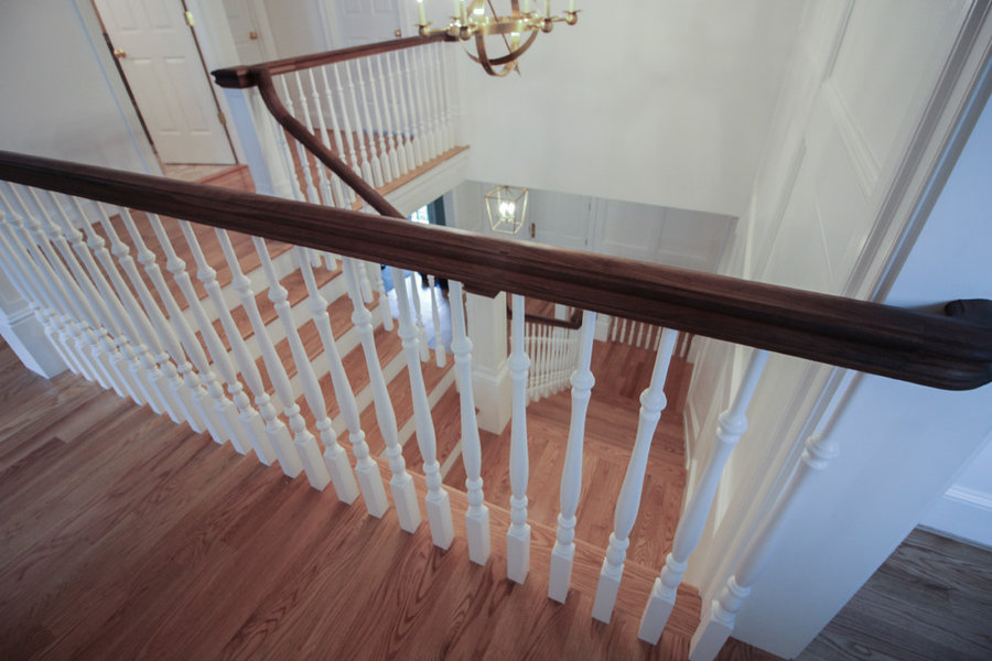 Elegant Wall-Mounted Craftsman Style Staircase, Arlington VA 22205