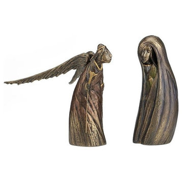 Annunciation By Ima Naroditskaya, Virgin Mary and Gabriel, Sculpture