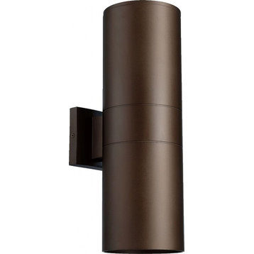 Quorum 721-2-3 Cylinder - 6" Two Light Outdoor Wall Lantern