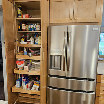Transitional Kitchen Remodel With New Sandstone Colored Cabinets