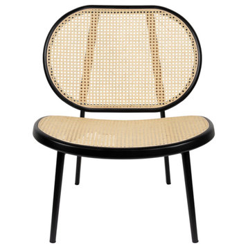 Webbed Rattan Lounge Chair | Zuiver Spike